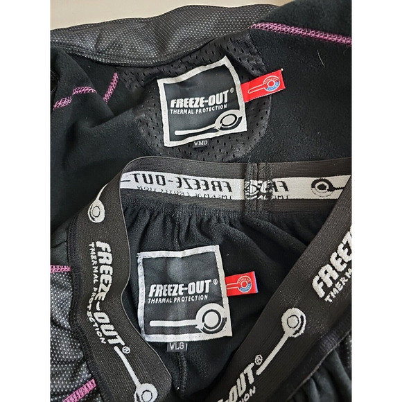 Freeze Out ~Woman M/L~ Black/Pink Thermal Protection Outdoor Jacket(M)+Pants (L) - Picture 2 of 14